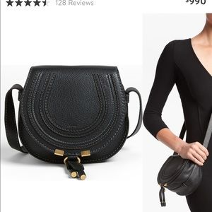 Authentic Chloe Mini Marcie Crossbody in Black